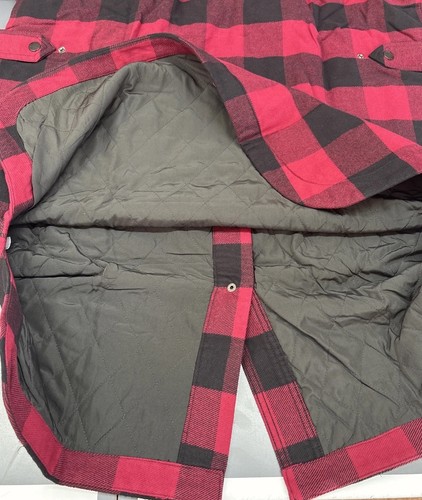 Duluth Trading Women’s Folklore Flannel Insulated Duster. Red/Black. XL. NWT. - Picture 6 of 6