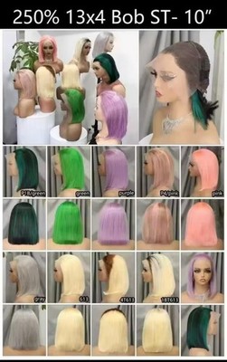 210 Lace Front 13*4 wig 10 anch bob