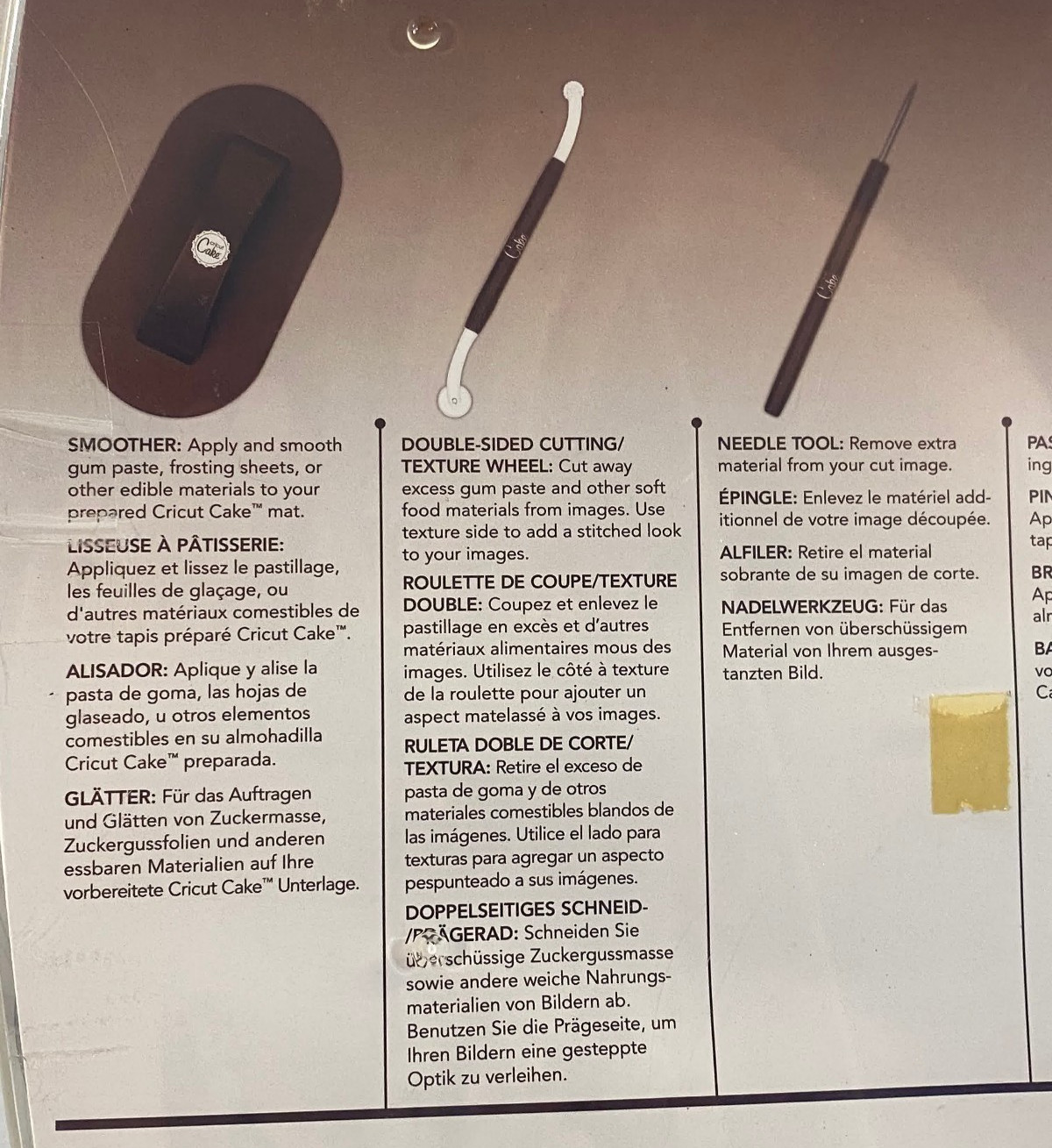 NEW Circut Cake Tool Kit Cake Decorating Utensils