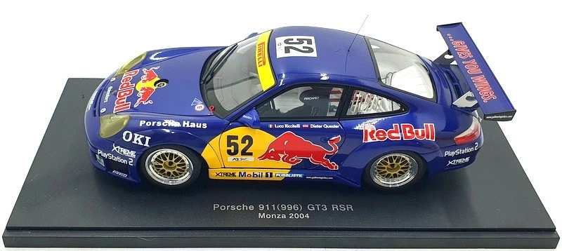 Autoart 1/18 Scale Diecast 80473 - Porsche 911 996 GT3 RSR 2004 Red Bull #52 - Image 3 of 4