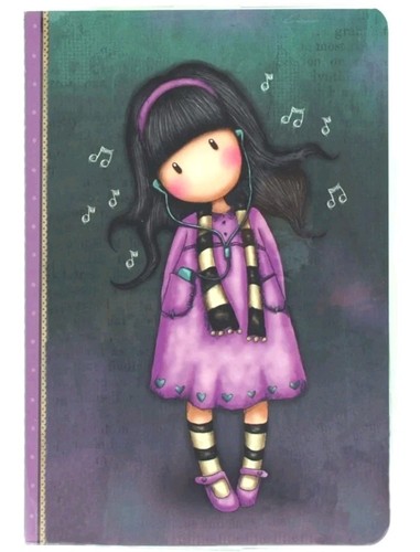 Santoro Gorjuss 96 Page Notebook - Little Song 314GJ15 - 21 By 15 Cms - Picture 4 of 5