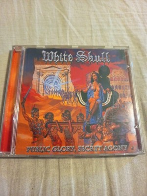 WHITE SKULL - Public Glory Secret Agony Cd Very Rare Manowar Avantasia Edguy