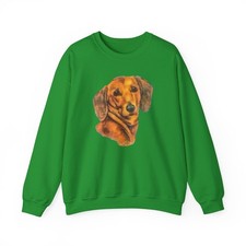 Dachshund 'Doxie 1' Unisex 50/50 Crewneck Sweatshirt