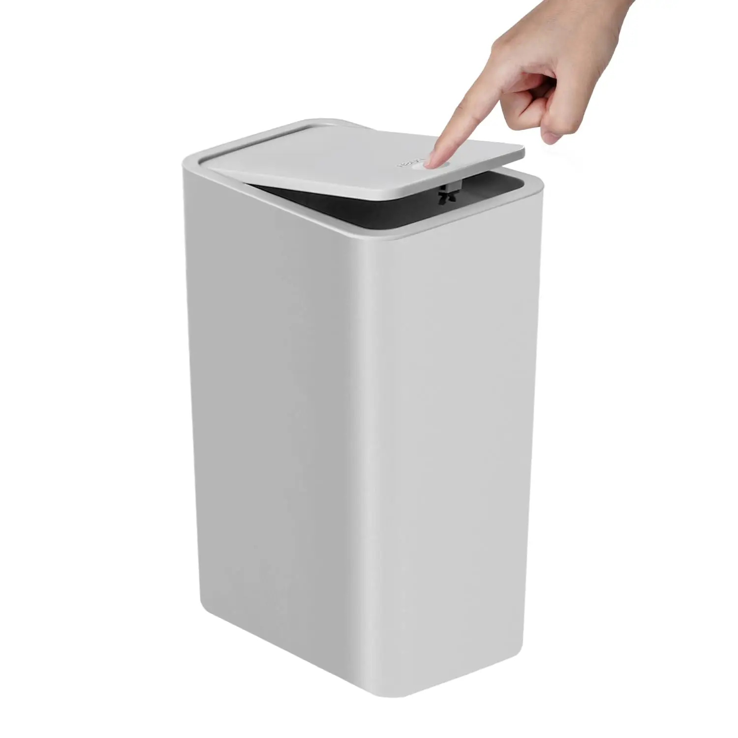 10L Bathroom Trash Can Plastic Wastebasket Pop Up Lid Toilet Bedroom UK