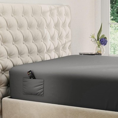 DREAMCARE Queen Fitted Sheet Only - Extra Deep Pocket Fitted Sheet - Fits up ...