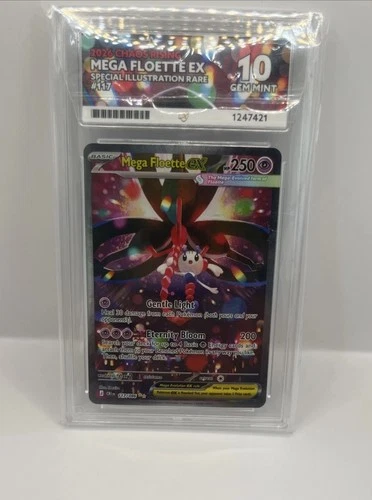 Mega Floette Ex Chaos Rising Graded Ace 10 Perfect SUBGRADES