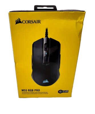Corsair M55 RGB Pro New-SEALED Ambidextrous Multi-Grip Optical Gaming Mouse