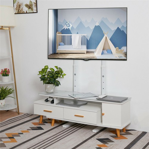 23"-100" Swivel Tilt Mobile TV Cart Rolling Height Adjust TV Trolley Floor Stand - Picture 55 of 128