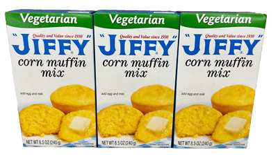 Jiffy Vegetarian Corn Muffin Mix 8.5 oz (3 pack)