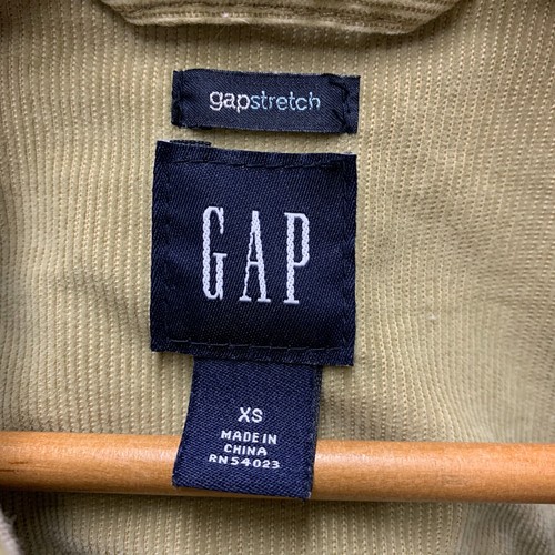 Gap Giacca Elasticizzata Donna Tan Velluto a coste con bottoni. Taglia XSmall. - Foto 3 di 7