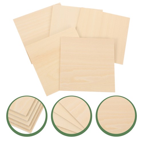 4 PCS Veneer Pieces Wood Planks for Crafting Woodcraft Unfinished - Picture 2 of 12