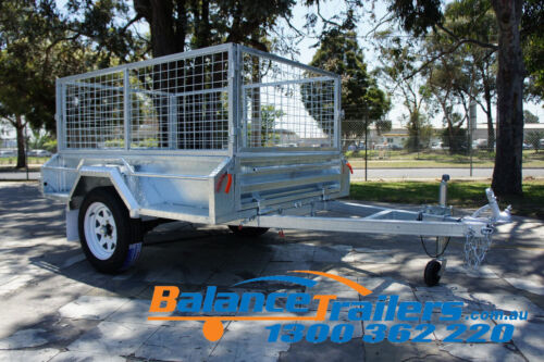 6x4 HOT DIP GALVANISED FULL WELDED TIPPER BOX TRAILER WITH 600MM REMOVABLE CAGE - Picture 4 of 12