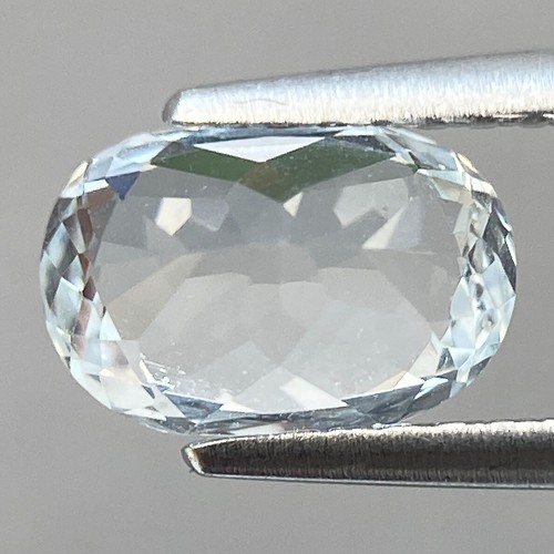 White Beryl 1.30ct Natural Flawless Luster Oval Cut Colorless Gem From Brazil - 第 3/3 張圖片