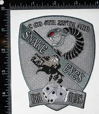 US Army OEF OIF C Co 4-227 ARB Aviation Snake Eyes Big Guns Patch