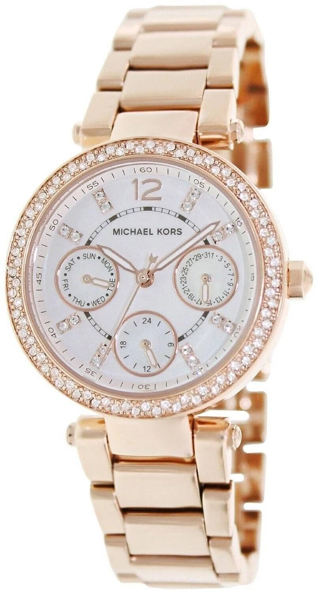 MICHAEL KORS MINI PARKER WOMENS WATCH MK5616 ROSE GOLD WARRANTY
