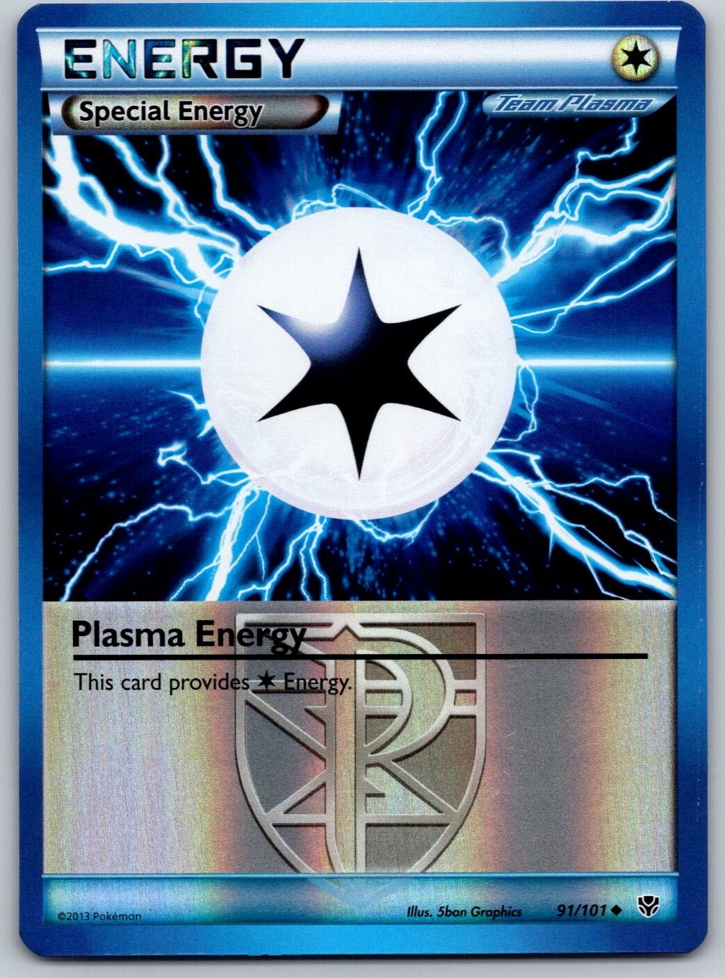 Plasma Energy 91/101 Pokemon Plasma Blast Reverse Holo Special Energy NM/LP