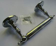 SOLID BRASS VINTAGE OLD RETRO TOILET ROLL HOLDER LOO WC BATHROOM ROLL HOLDER