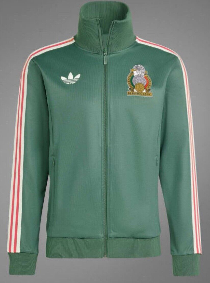 adidas Originals Mexico Beckenbauer Men's Track Top in Green adidas Originals Mexico Beckenbauer Men's Track Top in Green