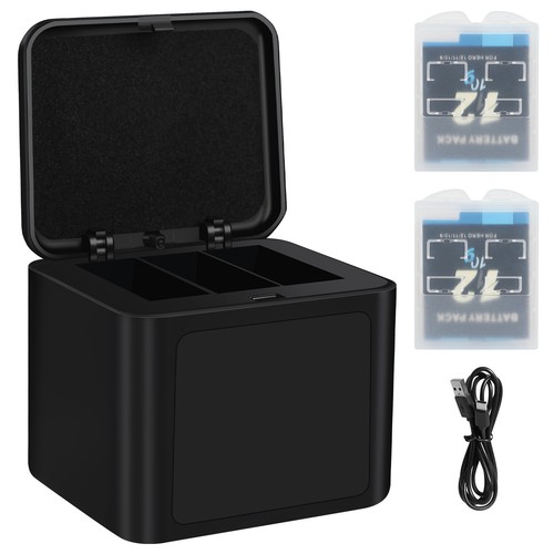 2× 2000mAh Akku batterie+ 3-Kanal Batterie Ladegerät Für GoPro Hero 9 10 11 12 - Bild 5 von 11