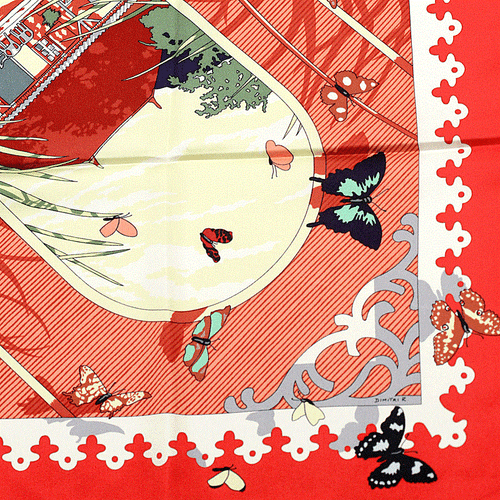 Hermes Scarf VARANGUES 90cm Silk Carre Foulard DIMITRI RYBALTCHENKO - Picture 7 of 8