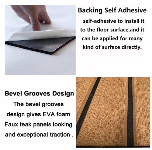 Bodenbelag Matte Antirutschmatte Yacht Deck Teppich Teak EVA Schaum Boot Foam - Bild 29 von 117
