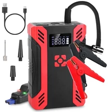 2000A Car Jump Starter Air Compressor Emergency Car Battery Booster Power Supply