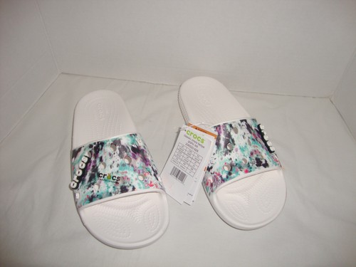 Nuevas sandalias clásicas Crocs Tiedye diapositivas gráficos 206520-928 para hombre talla 6 mujeres 8 - Imagen 5 de 6