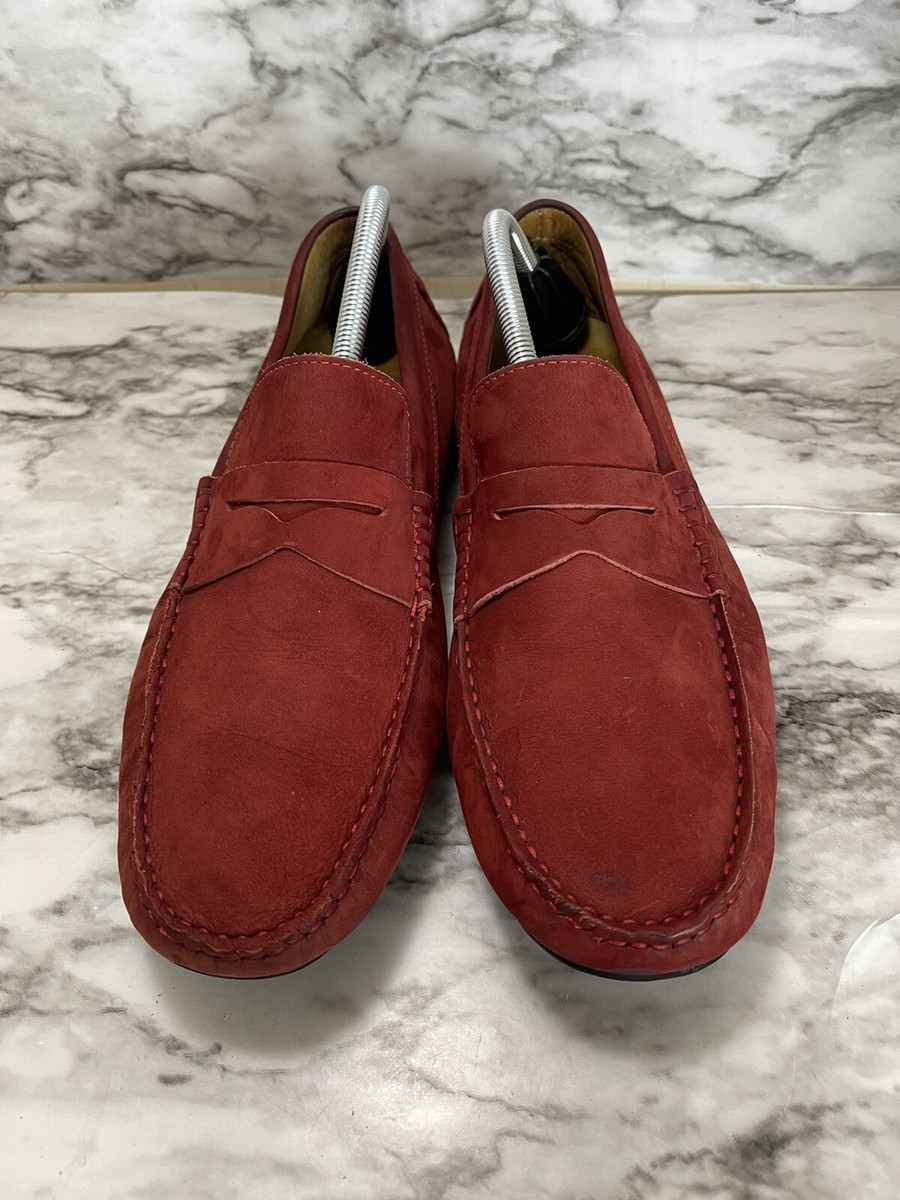 Saks Fifth Avenue Red Right Plan Brown Penny Loafers Dress  display picture 3