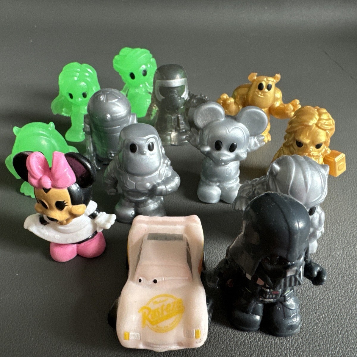 DISNEY MARVEL PIXAR STAR WARS CARS Lot 13 GOLD SULLEY WOOLWORTHS  OOSHIES