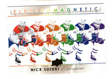 NICK SUZUKI 2021-22 UPPER DECK HOCKEY SERIES 1 ELECTROMAGNETIC - GOLD SP