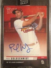 2019 Topps Now #OD-362D Paul Goldschmidt St. Louis Cardinals AUTO AUTOGRAPH 4/10
