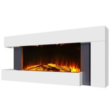 Electric Fireplace & Surrounds Framed Fire Flame Mantelpieces LED Heating