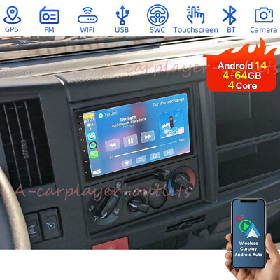 For Isuzu N Series (NNR/NPR/NPS/NQR) 4+64G Carplay Car Radio Android BT GPS Wifi
