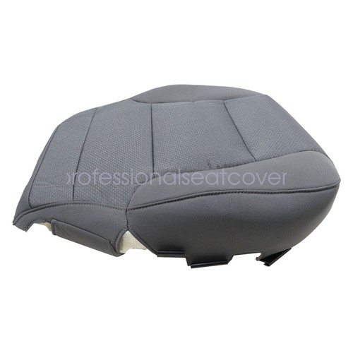 For GMC Sierra 1500 2500HD 3500HD 2015-2019 Driver Bottom Cloth Seat Cover Gray - Picture 6 of 8