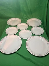 corelle dinnerware Cranberry Blossoms Set Of 8 4- Dinner/4- Salad Plates