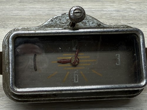 RARE 1941 Ford Deluxe Dash Clock Original Wind Up Ford Used Nice Westclox - Picture 2 of 10