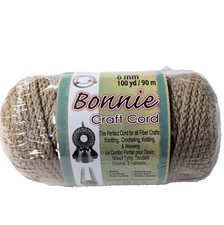 Bonnie Craft Cord Cinnamon Macrame 6mm x 100yd 6 Bulky Crochet Weave Rugs