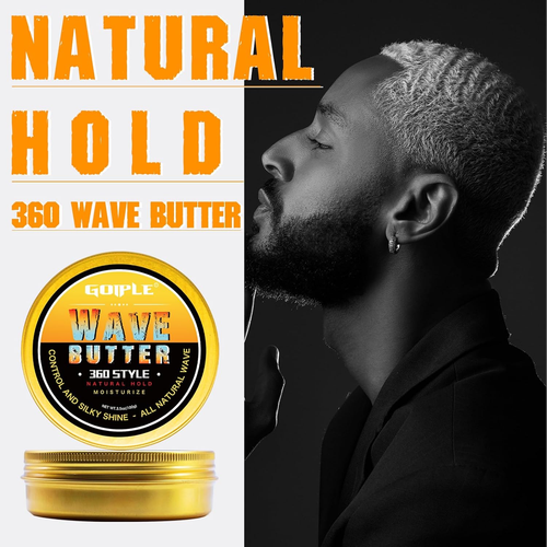 Wave Butter 360 Wave Grease for Men - Wave Butter for Layered Waves, Moisture, C - Picture 3 of 12