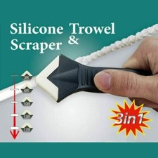 3 in1 Silicone Scraper Remover Caulk Finisher Sealant Smooth Grout Tools Kits