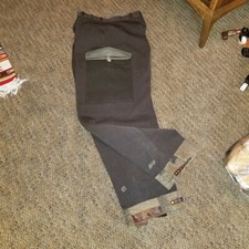 1956 Original Swedish Military Heavy Gabardine Pants 31". Dated.
