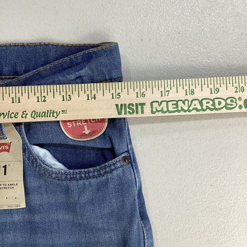 Levis 511 Jeans Boys 18 Reg 29 x 29 Slim Light Wash Vertical Stretch Casual - Picture 7 of 8
