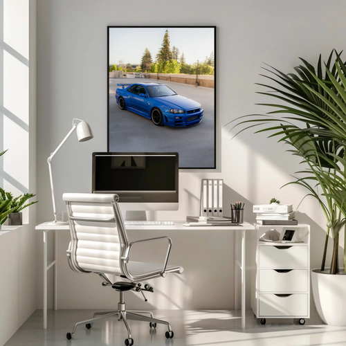 Nissan R34 GTR Skyline High Resolution Car Poster #041 - Picture 4 of 13