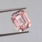 12x10 mm Natural Flawless Mozambique Pink Morganite Radiant Cut Loose Gemstone