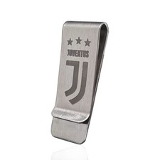 Fermasoldi juventus in acciaio satinato mm 52x20