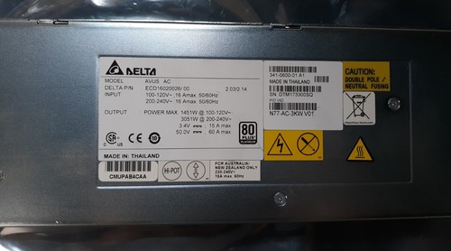 Cisco Delta Avus AC N77-AC-3KW V01 80 Plus Platinum 3051W Power Supply - Picture 3 of 6
