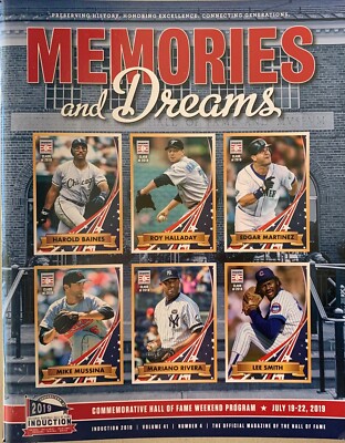 MEMORIES AND DREAMS VOLUME 41 NUMBER 4 2019 BASEBALL HALL OF FAME RIVERA BAINES