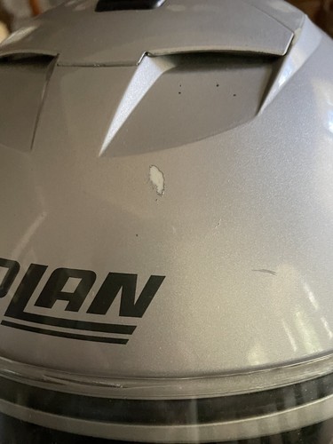 Nolan N103 N-COM Motorcycle Full Face Street Helmet Platinum Silver PRE OWNED M - Picture 3 of 12