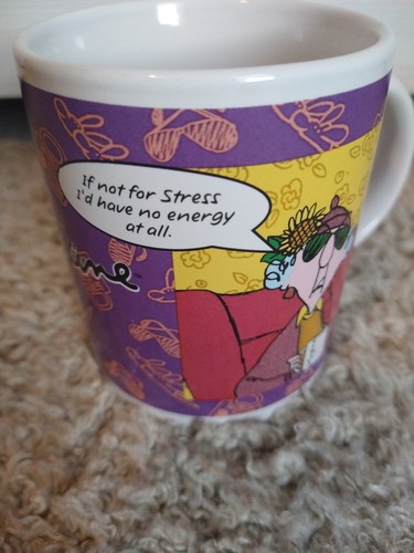 MAXINE Kaffeebecher #31808 "If Not for stress I'd Have No Energy At All" Vintage - Bild 1 von 6