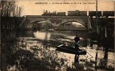 Old postcard Argentan - Le Pont du Chemin de Fer a la Fpsse Corbette (259094)