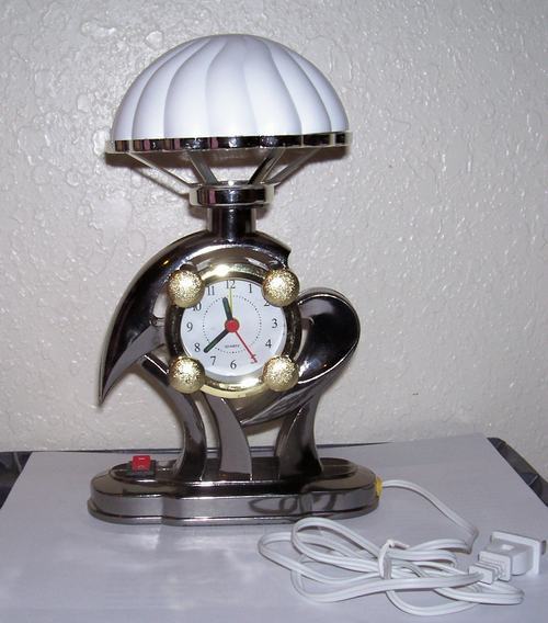 DESK LAMP WITH CLOCK Electric New in Box eBay